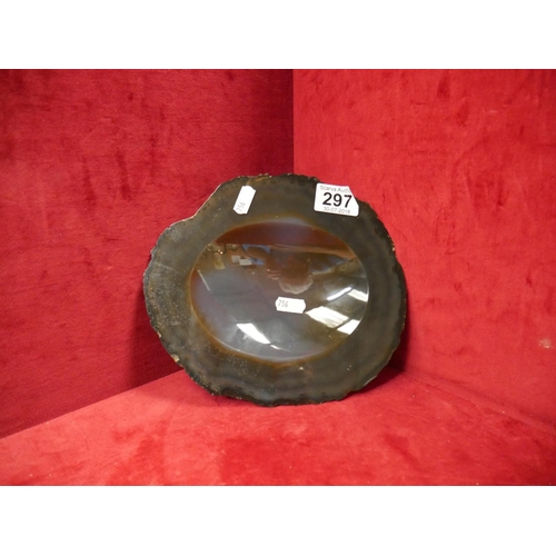 297 - POLISHED STONE DISH