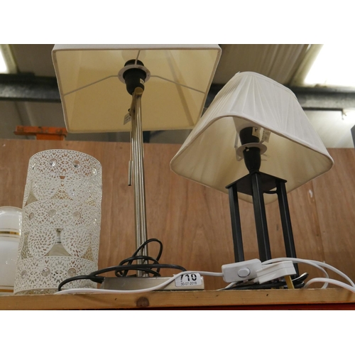 710 - TABLE LAMPS X 3