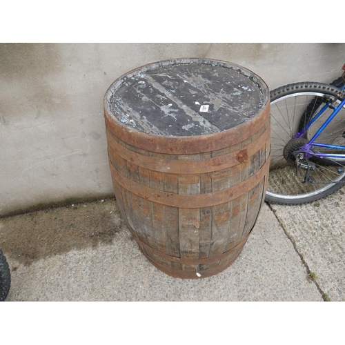 107 - WOODEN BARREL