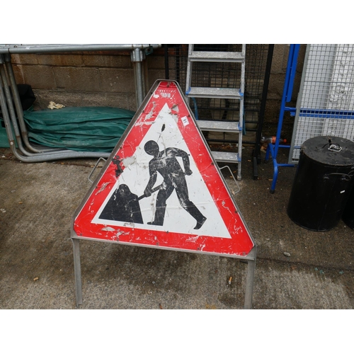 91 - ROAD WORKS SIGN