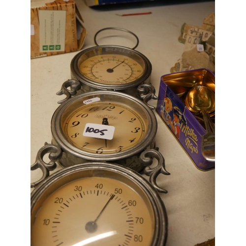 1005 - CLOCK, BAROMETER & HUMIDITY SET