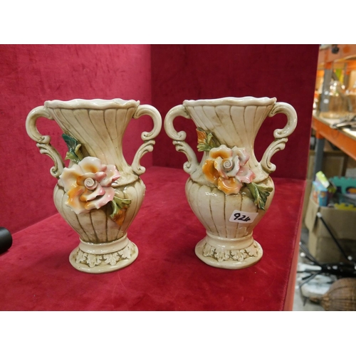 924 - PAIR OF VASES