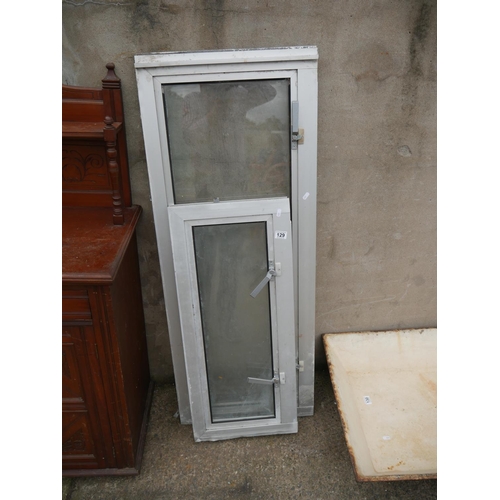 129 - 2 ALUMINIUM WINDOWS