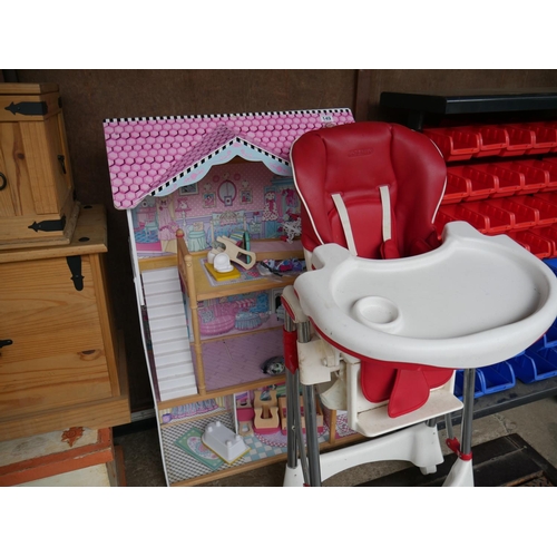 149 - DOLLS HOUSE & HIGH CHAIR