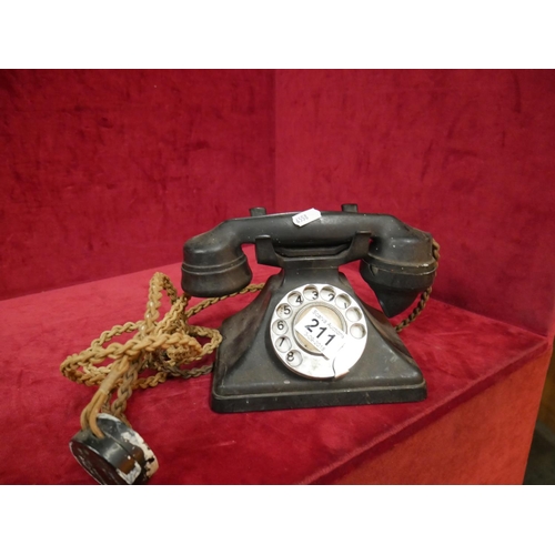 211 - OLD BLACK TELEPHONE