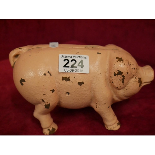 224 - CAST PIGGY BANK