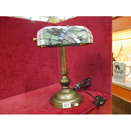 227 - TIFFANY SHADE TABLE LAMP