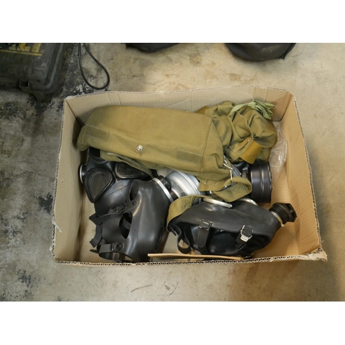 243 - BOX OF GAS MASKS