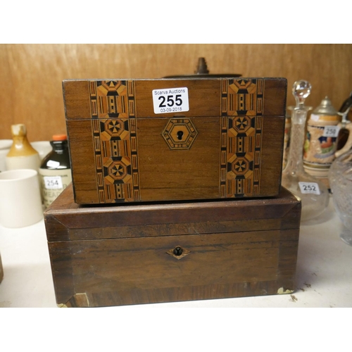 255 - INLAID BOX PLUS WRITING SLOPE