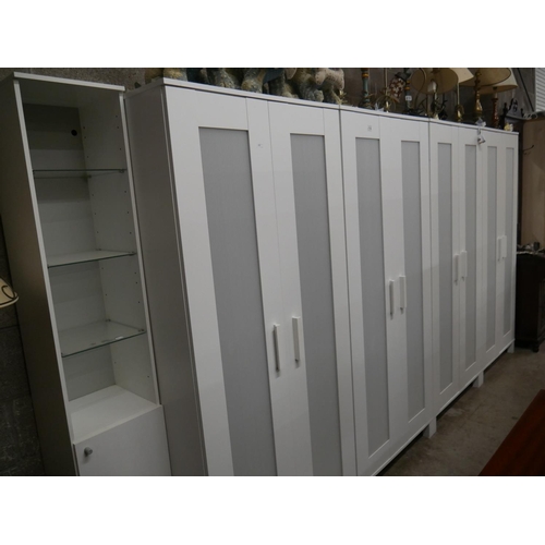 614 - LOT OF WHITE FURNITURE