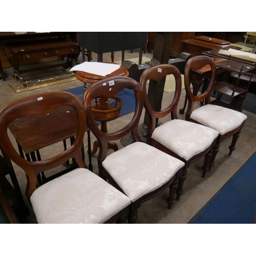 667 - 4 BALLOON BACK CHAIRS