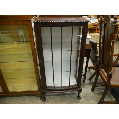 708 - MAHOGANY CHINA CABINET