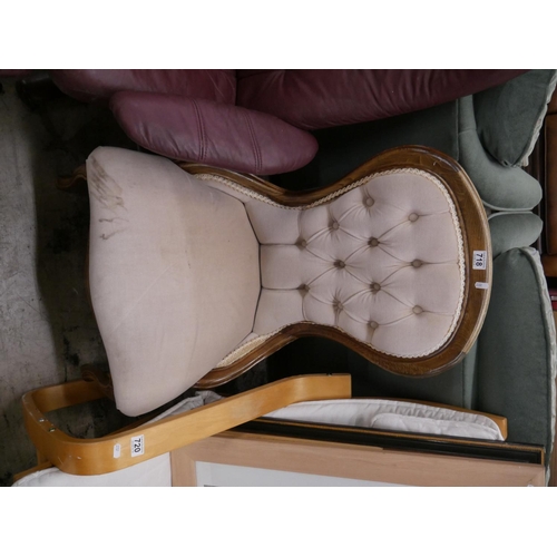 718 - SPOON BACK BEDROOM CHAIR