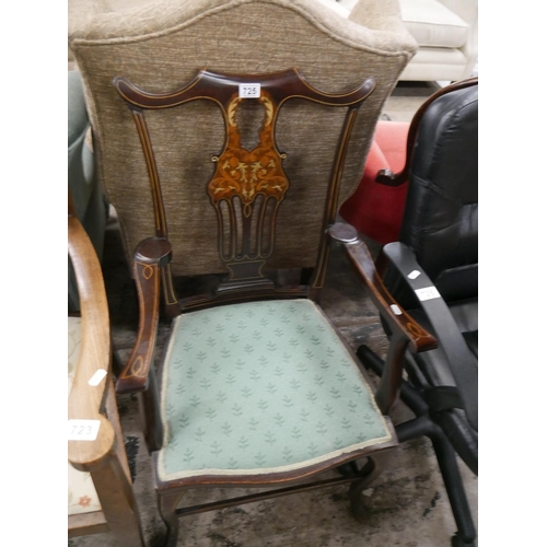 725 - INLAID ARMCHAIR