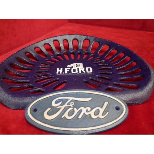 743 - REAPER SEAT & FORD SIGN