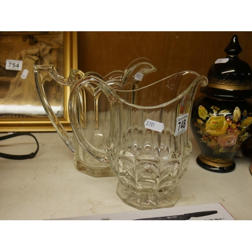 748 - 2 WATER JUGS