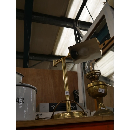 802 - BRASS DESK LAMP