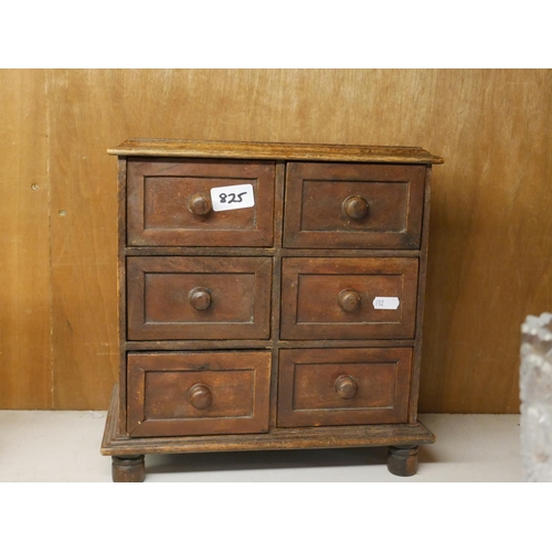 825 - MINIATURE CHEST OF DRAWERS