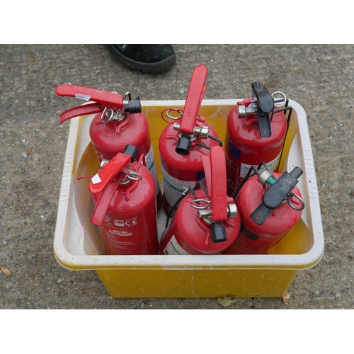 92 - BOX OF FIRE EXTINGUISHERS