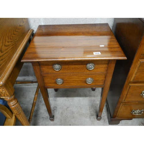 388 - 2 DRAWER SIDE TABLE