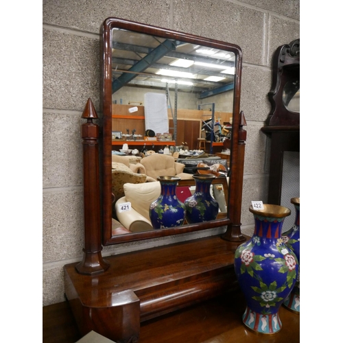 421 - VICTORIAN DRESSING MIRROR