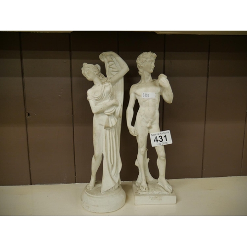 431 - PAIR OF FIGURINES