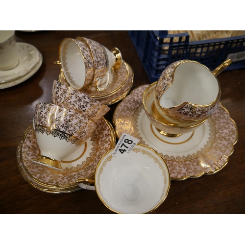 478 - CLARE PART TEA SET