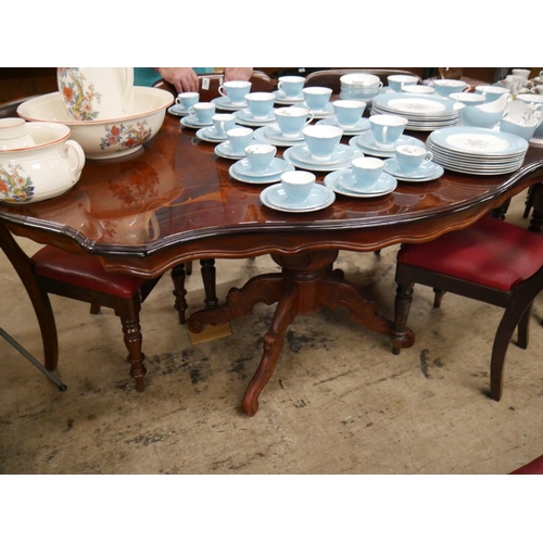 486 - ITALIAN INLAID DINING TABLE