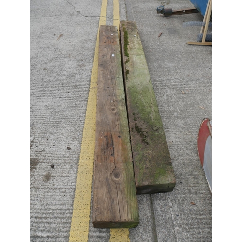 16 - 2 RAILWAY SLEEPERS