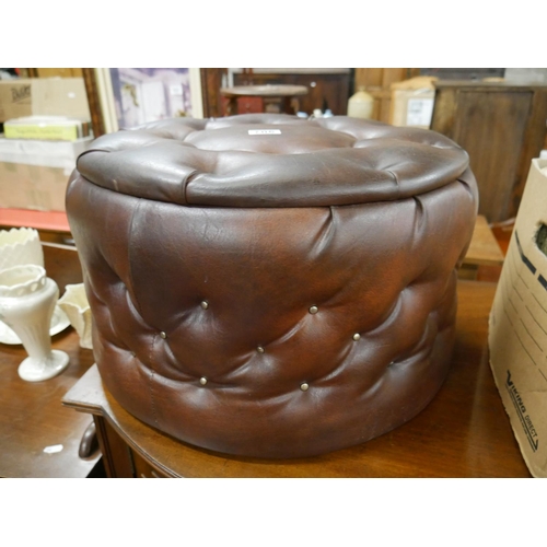 706 - LEATHER STOOL