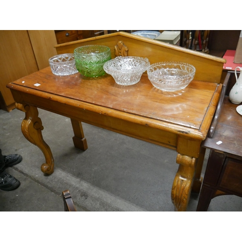 707 - VICTORIAN PINE CONSOLE TABLE