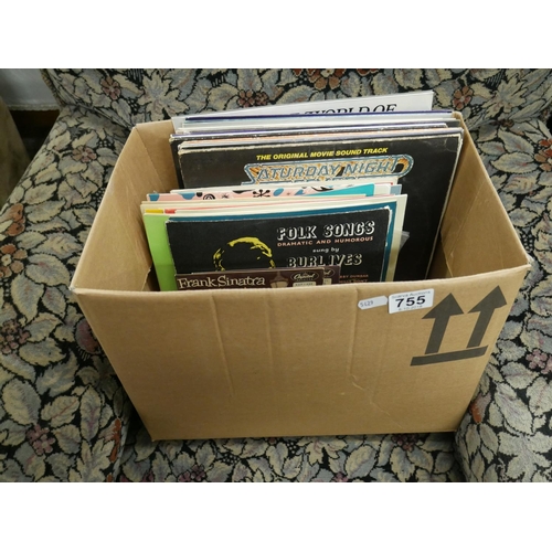 755 - BOX OF RECORDS