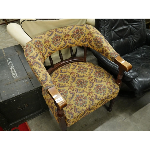 765 - UPHOLSTERED TUB CHAIR