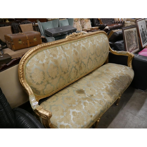 767 - GILT FRAMED SETTEE