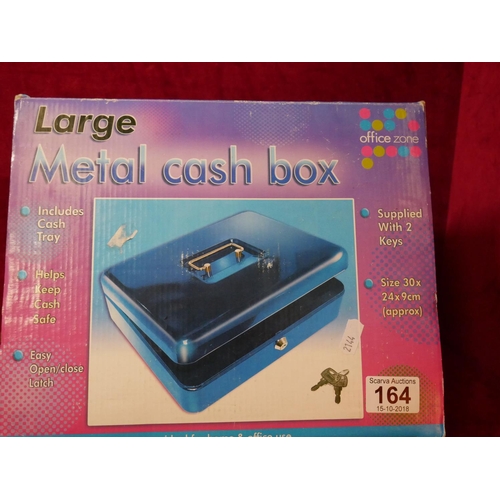 164 - METAL CASH BOX