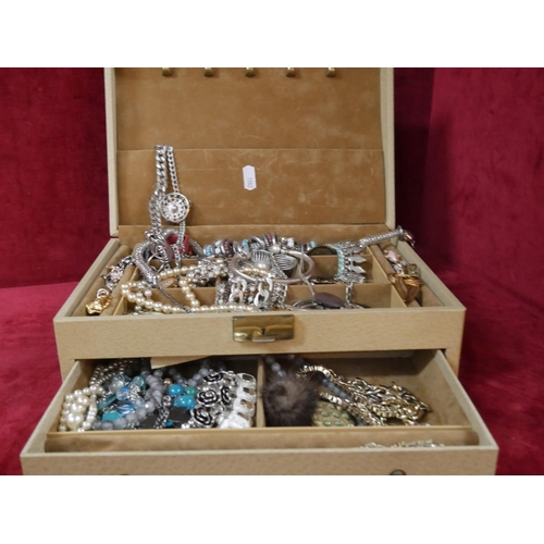 165 - BOX OF COSTUME JEWELLERY