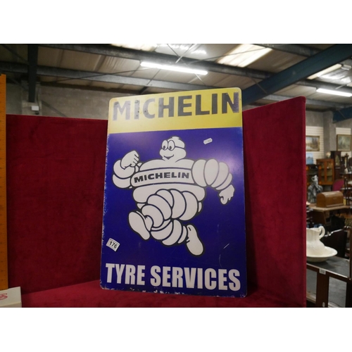 176 - ALUMINIUM MITCHELIN SIGN