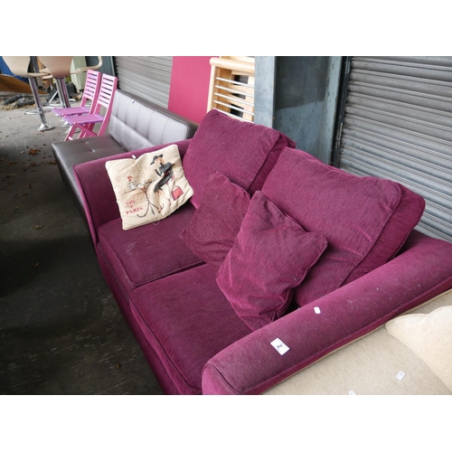 2 - PURPLE 2 SEATER SETTEE