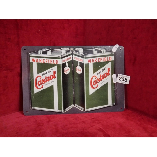 208 - SMALL CASTROL SIGN