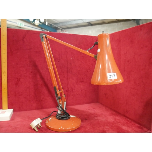 217 - ANGLE POISE LAMP