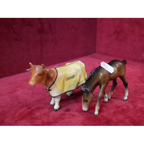 250 - BESWICK FOAL & JERSEY COW