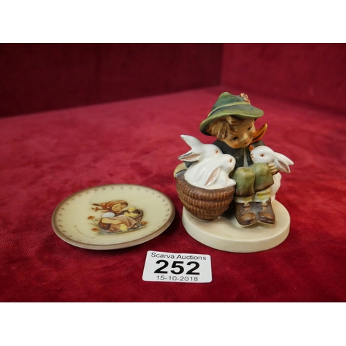 252 - GOEBAL FIGURINE & PLATE