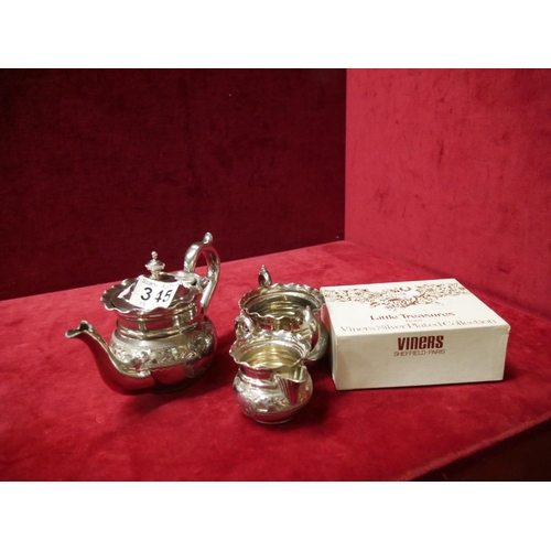 345 - SILVER PLATED TEA SERVICE