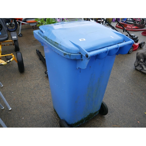 38 - BLUE WHEELIE BIN