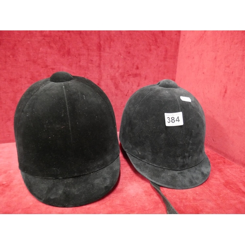 384 - 2 RIDING HATS