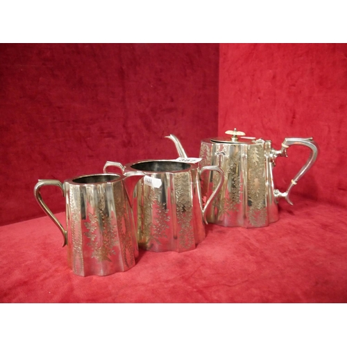 387 - SILVER PLATED TEA SERVICE