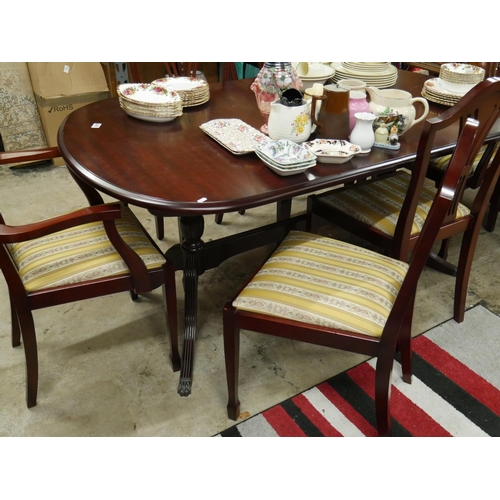 451 - DINING TABLE & 6 CHAIRS