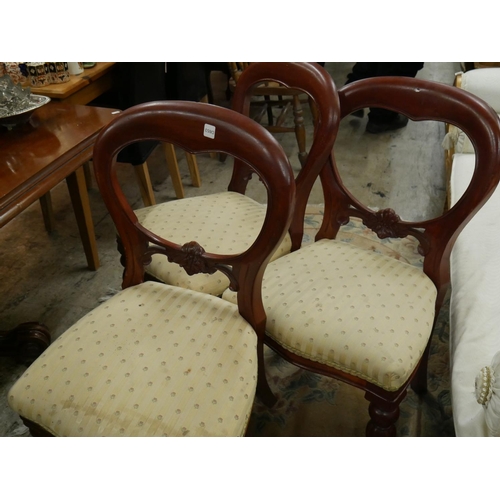 458 - 6 BALLOON BACK CHAIRS