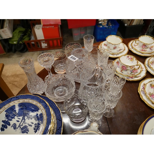 468 - LARGE LOT OF CRYSTAL