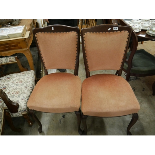 476 - PAIR OF DINING CHAIRS